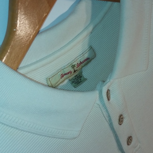 Tommy Bahama Other - Tommy Bahama Long Sleeve Polo Shirt XL Ivory